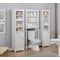 Alaterre Furniture Dorset Bathroom Storage Tower with Open Upper Shelves, Lower Cabinet and Drawer ANVA7678WH - alternate 4
